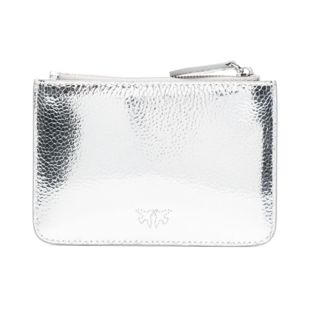 pinko Metallic Love Birds Portemonnee Gray Dames