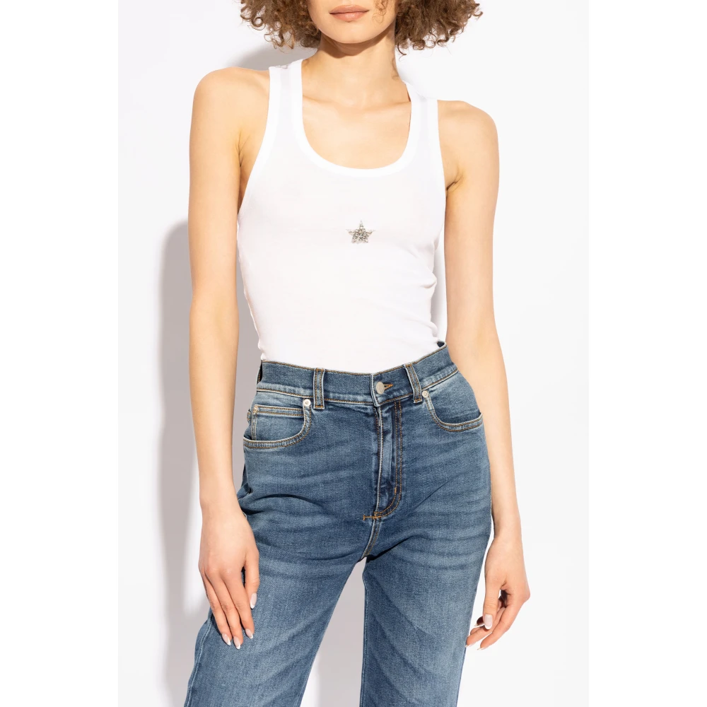 Stella Mccartney Top met applicatie White Dames