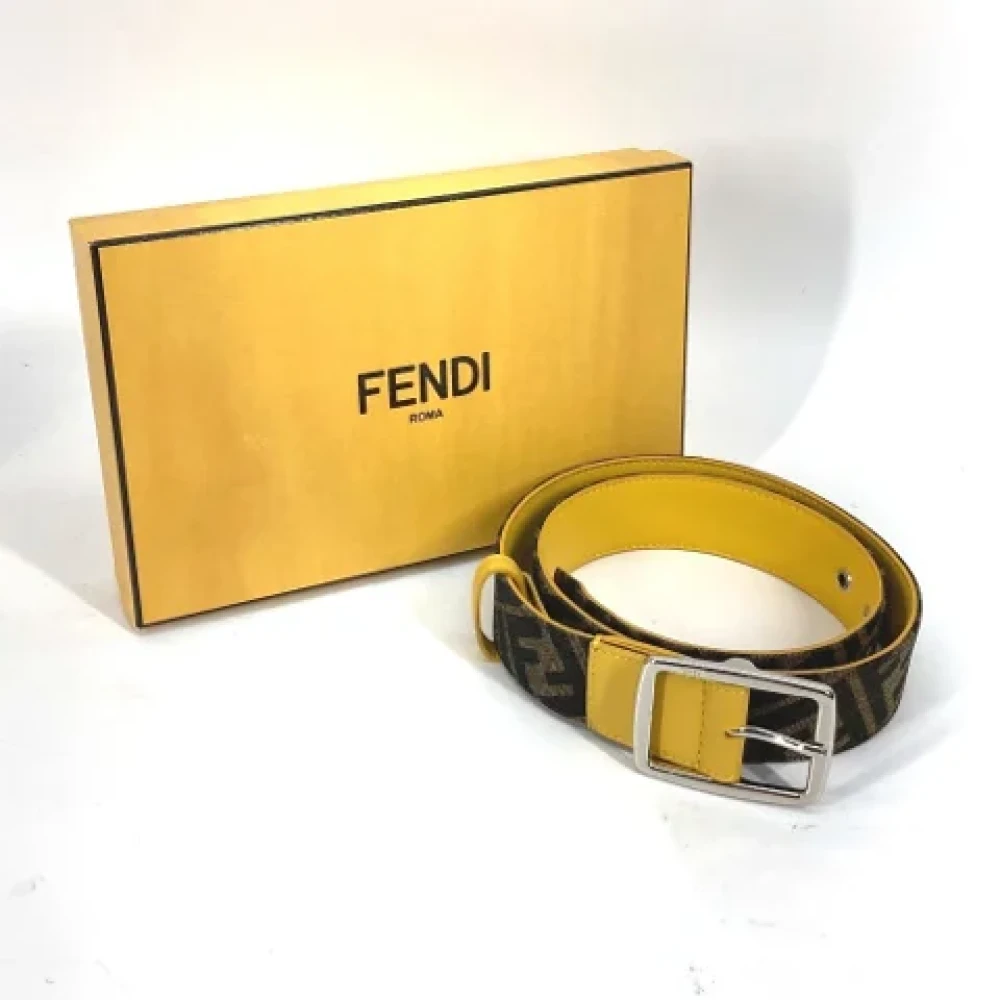 Fendi Vintage Pre-owned Leather belts Brown Unisex