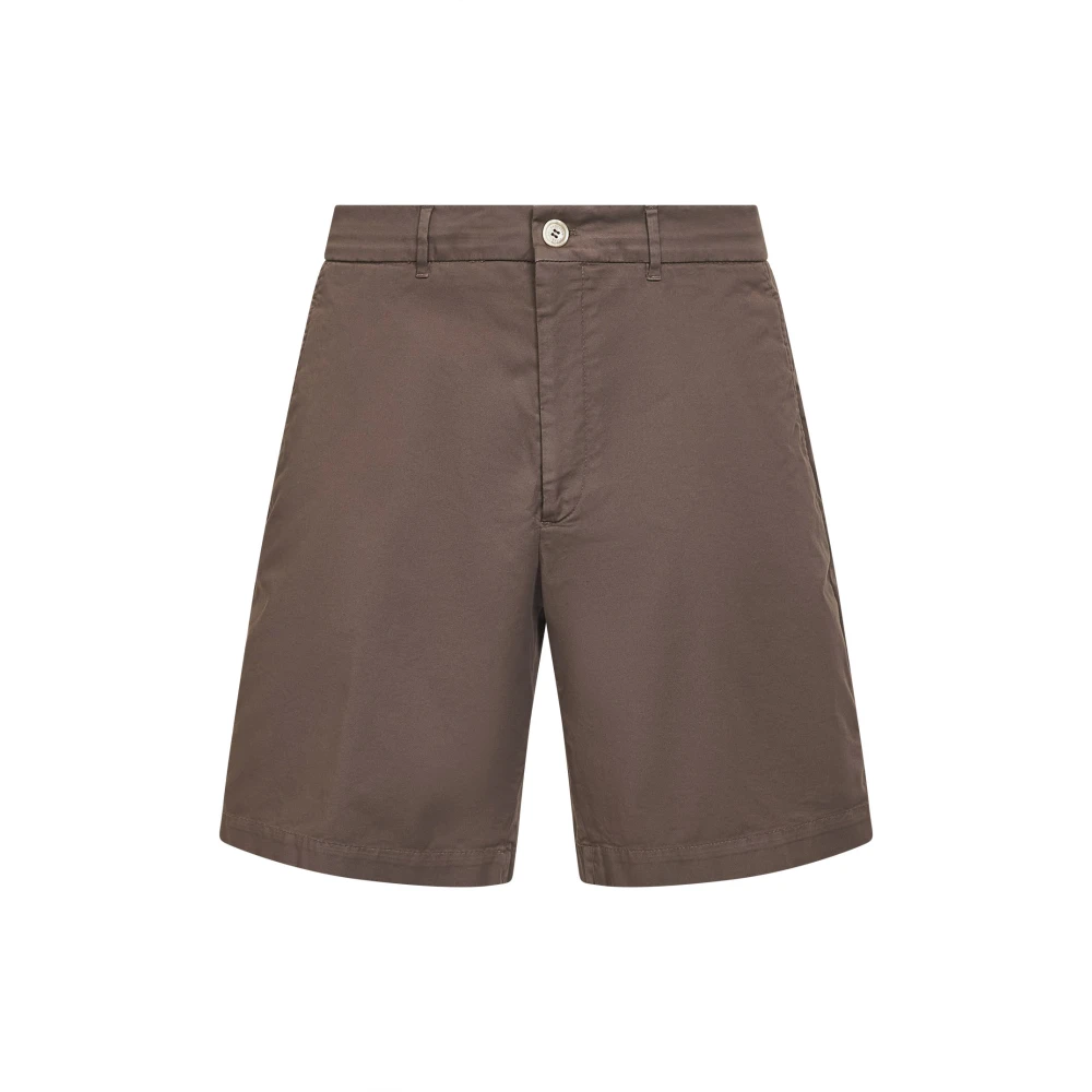 Brunello Cucinelli Men's Brown Casual Shorts, Xl, Shorts