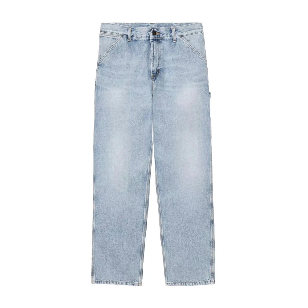 Carhartt Wip Men's Blue Single Knee Pant - Straight Fit Jeans - W30 - Jeans