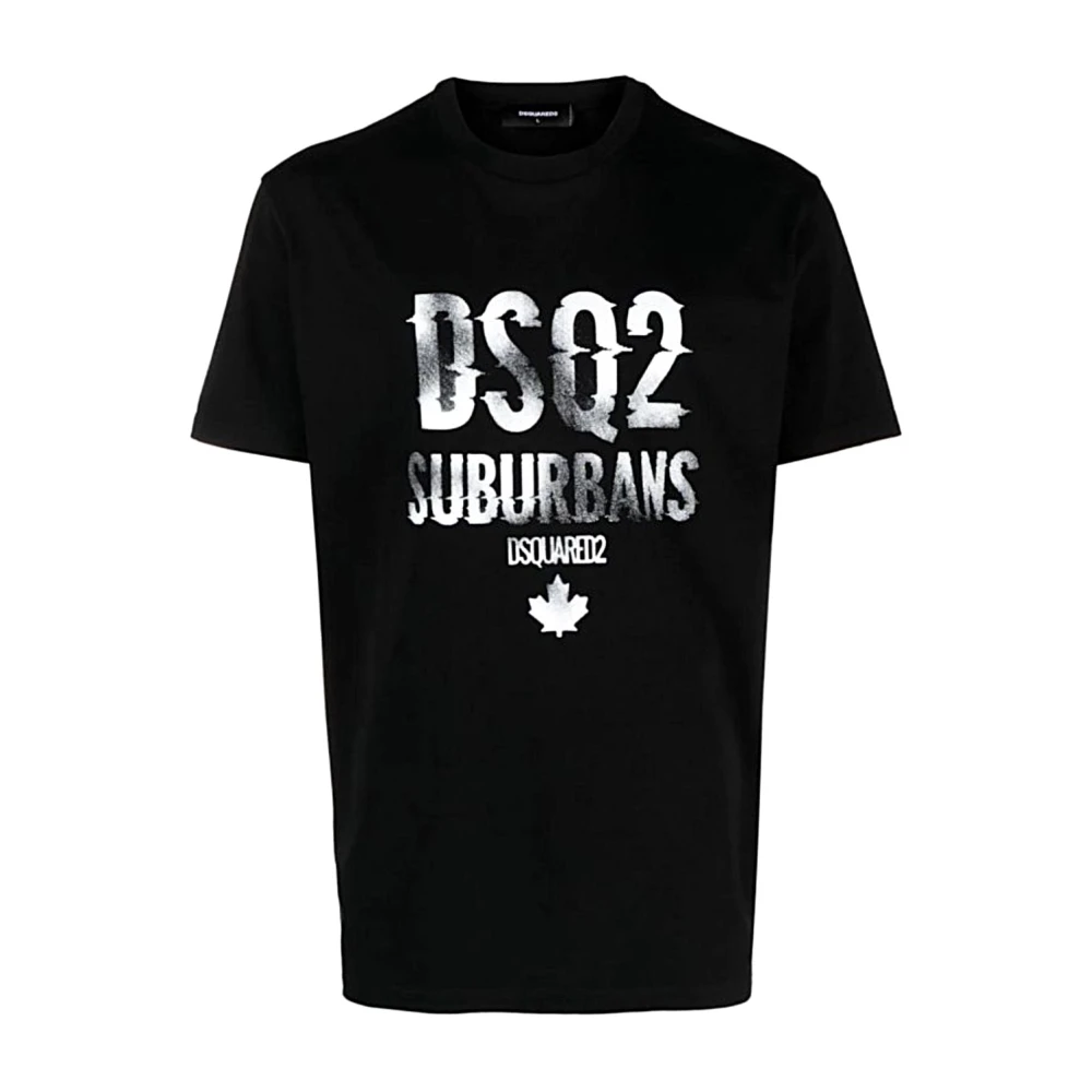 Dsquared2 Casual Katoenen T-shirt Black Heren