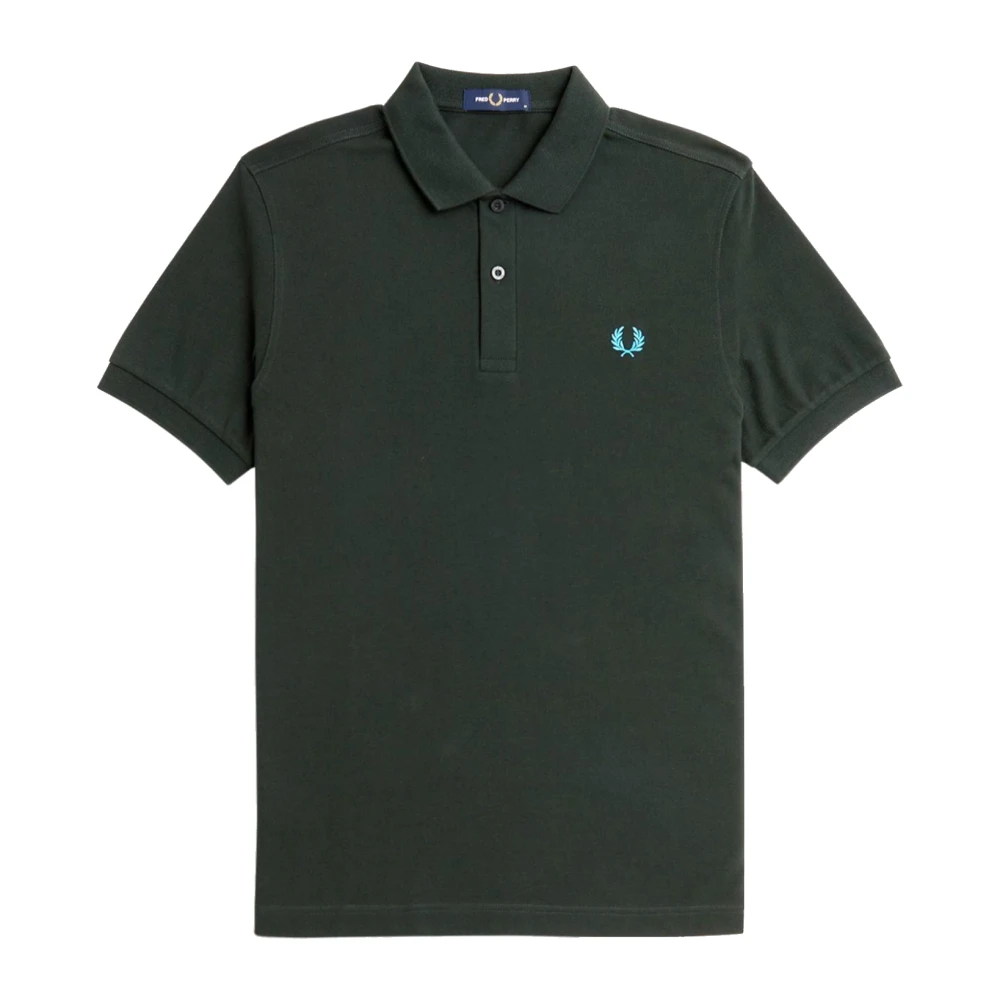 Fred Perry Gestreept Poloshirt Slim Fit Green Heren