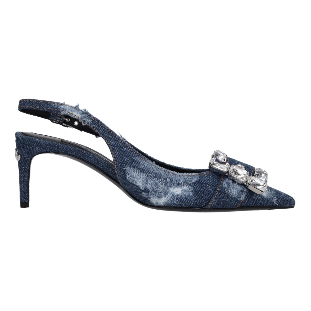 Dolce & Gabbana Damen Blau Schuhe, 35 Eugröße: