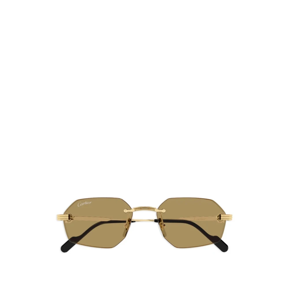 Cartier Men's Yellow Sunglasses, 54 Mm, Ct0616s Sunglasses
