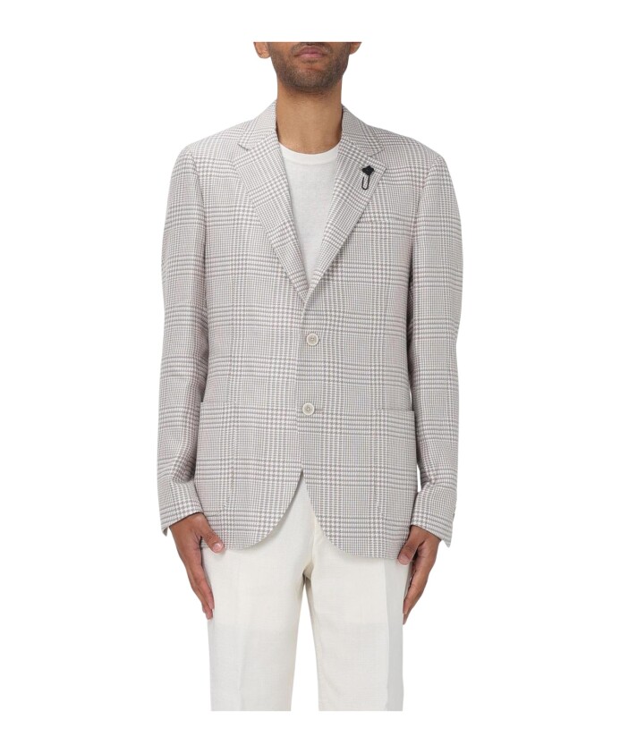 blazer-pied-de-poule-coupe-classique