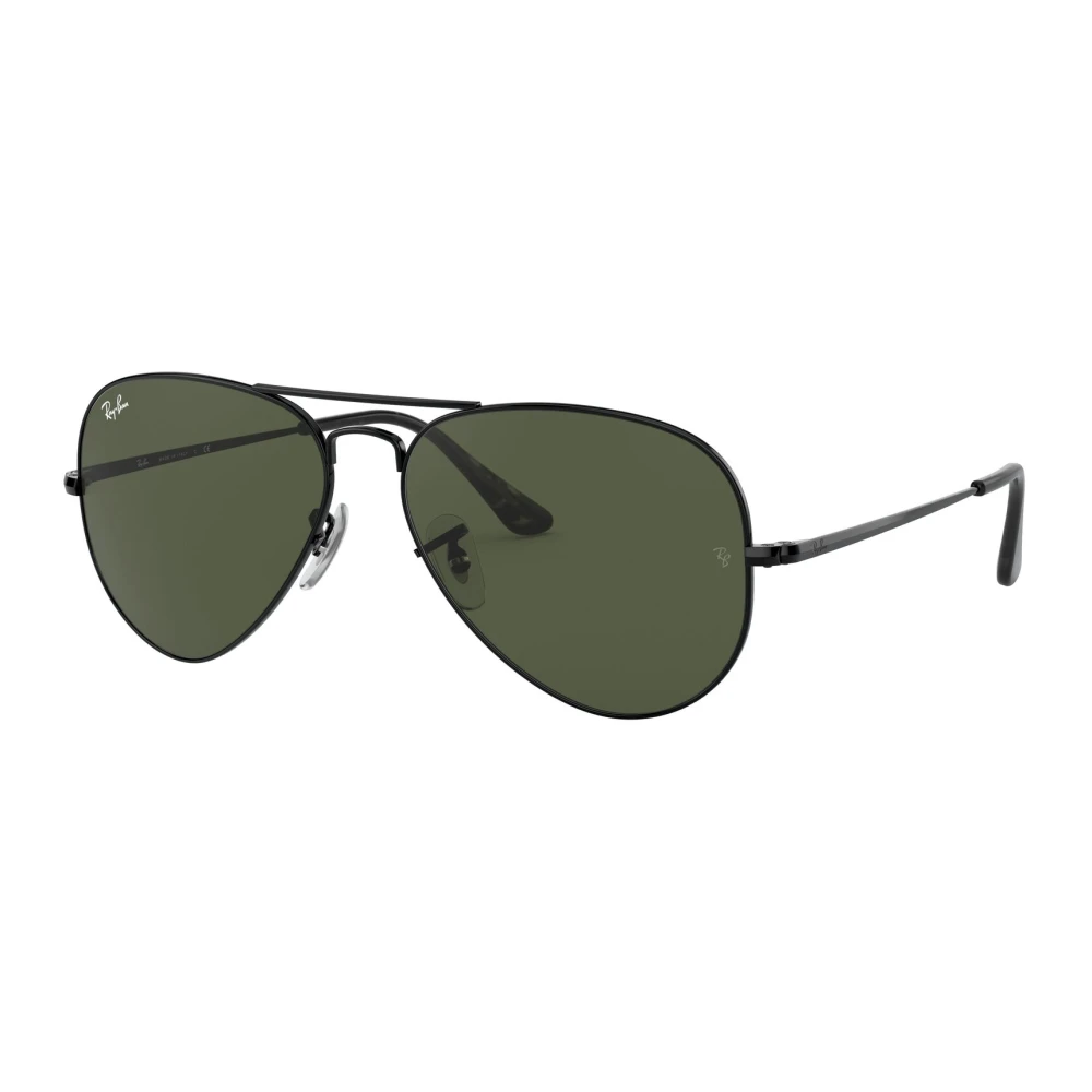 Ray-Ban Sunglasses Aviator Metal Ii Rb3689 914831 Black Green - Image 8