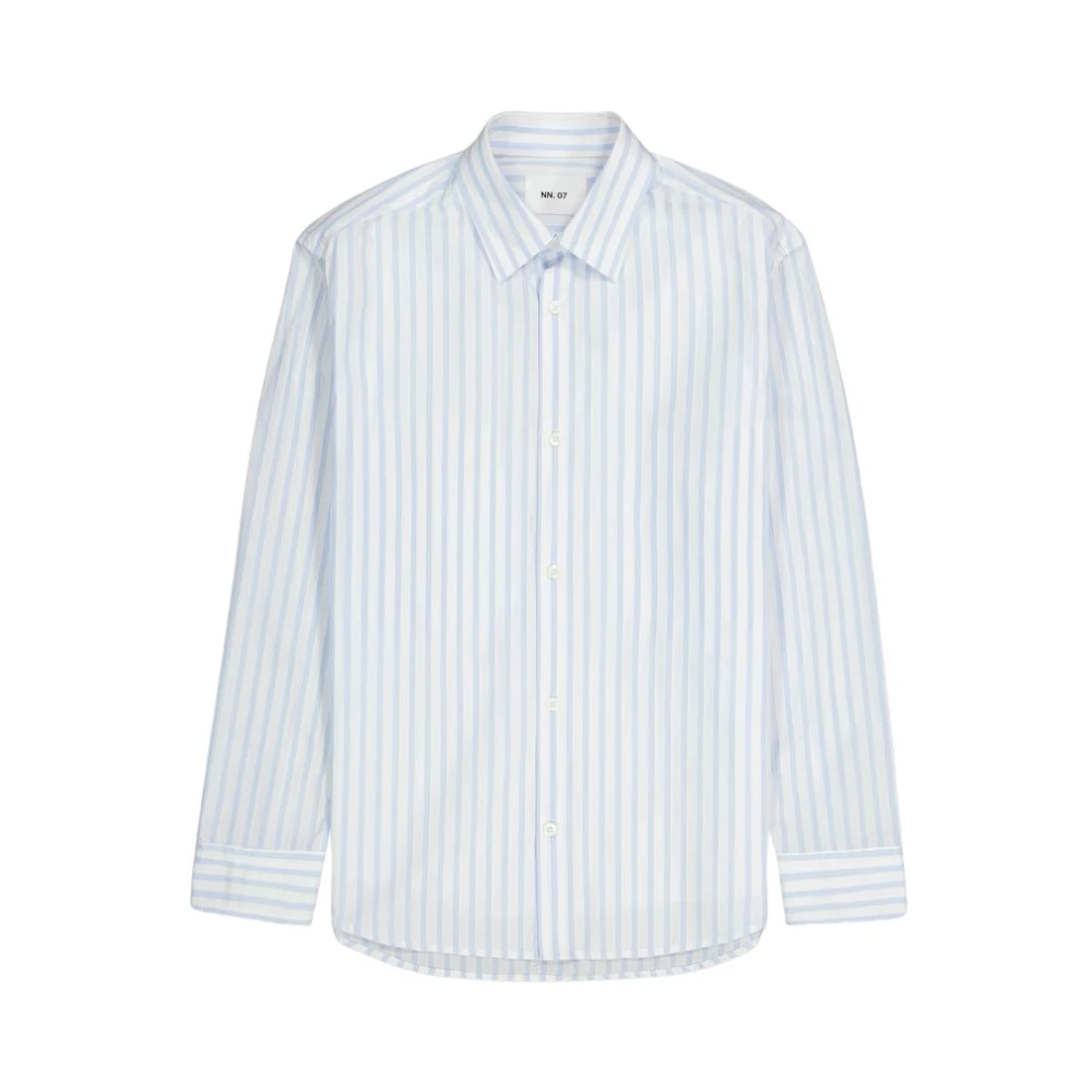 Nn07 Shirts Blue Heren