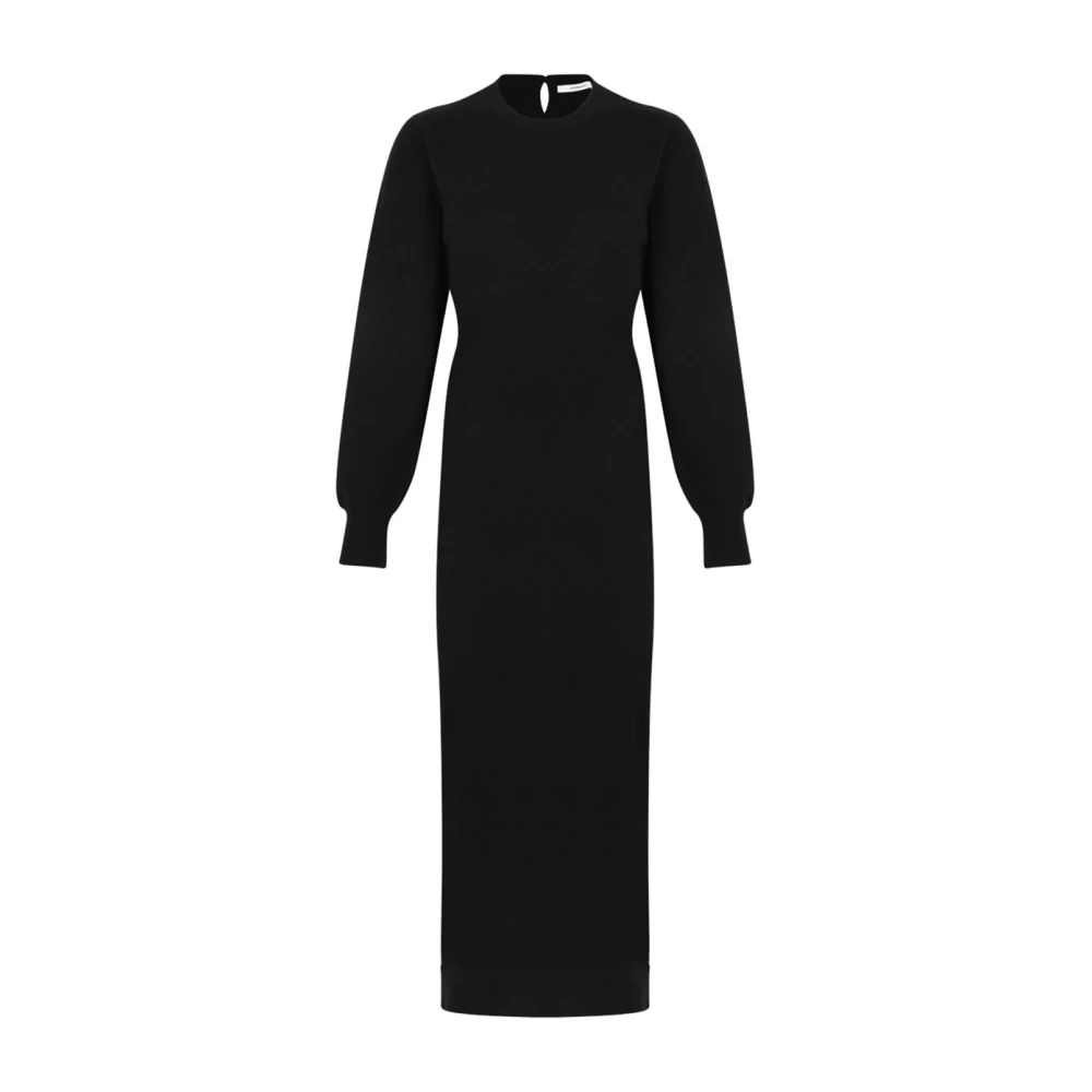 Givenchy Women's Black Knitted Dresses, M, Knit Midi Dress