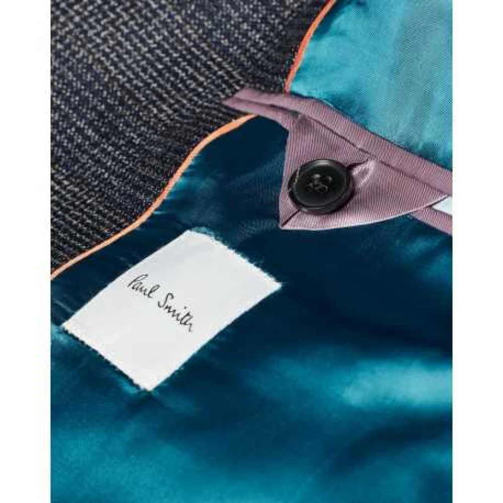 Paul Smith Bruin Blauw Wit Geruit Blazer Blue Heren