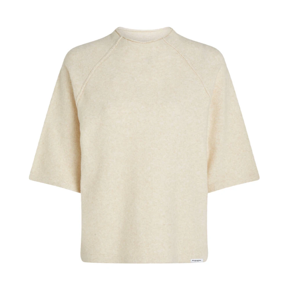 Penn&Ink N.Y Korte Mouw Jumper Beige Dames
