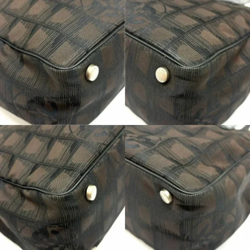 Chanel Vintage Pre-owned Nylon chanel-bags Brown Dames