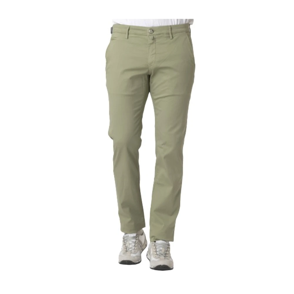 Jacob Cohën Herr Grön Byxor W31, Bomull, A Chino Byxor Bobby Stil