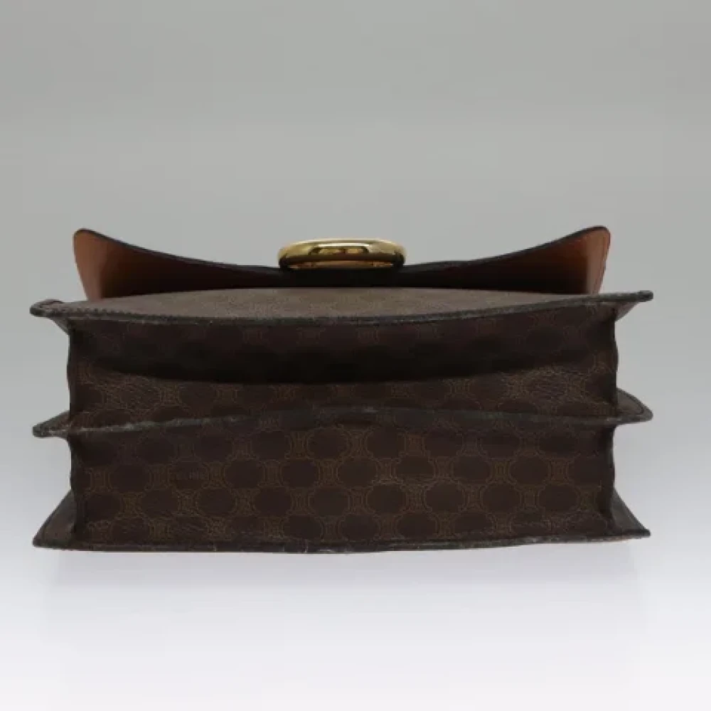 Celine Vintage Pre-owned Leather handbags Brown Dames