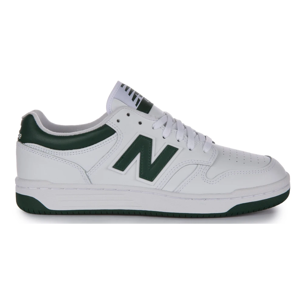 New Balance Men's White Leather Trainers