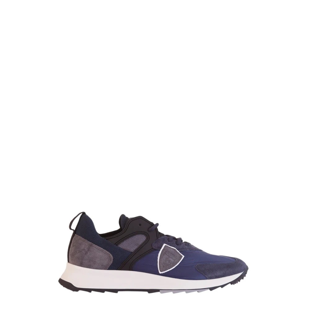 Philippe Model Italiaanse leren vetersneakers Heren Schoenen Blauw