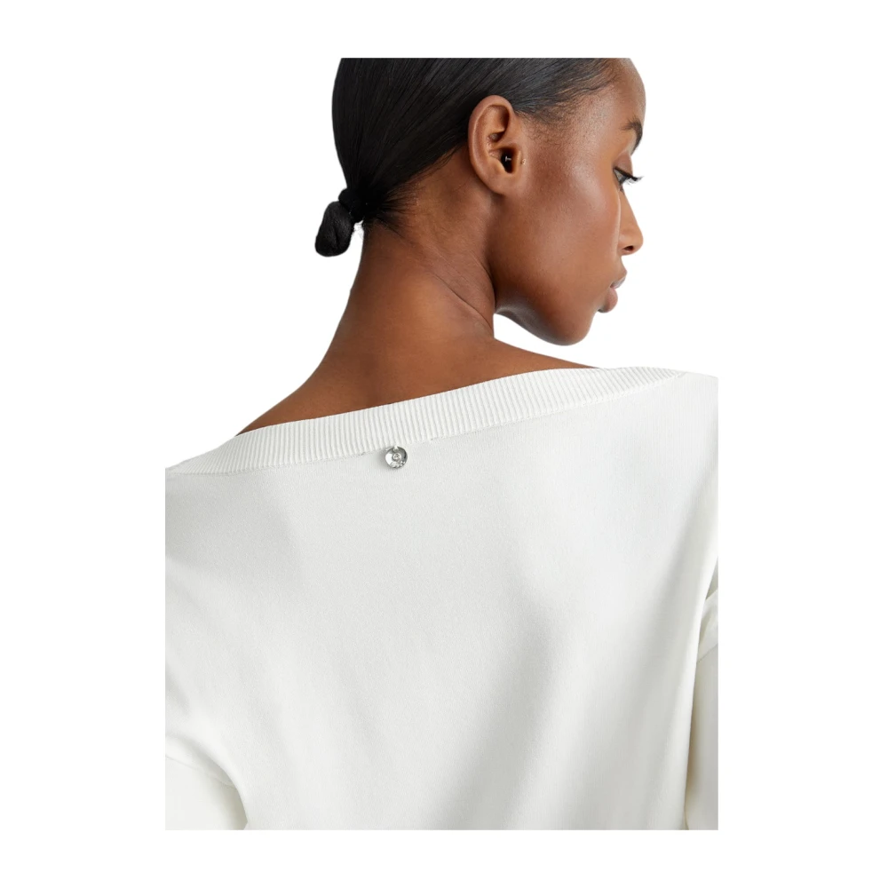 Liu Jo Stijlvolle Gebreide Top White Dames