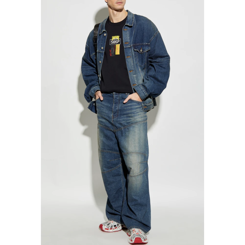 Iceberg Sweatshirt met logo Black Heren