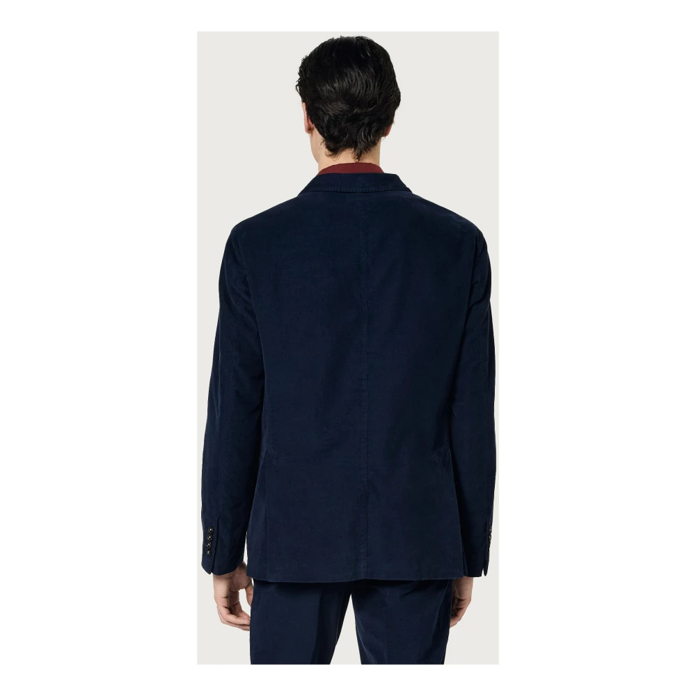Massimo Alba Single Breasted Suits Blue Heren