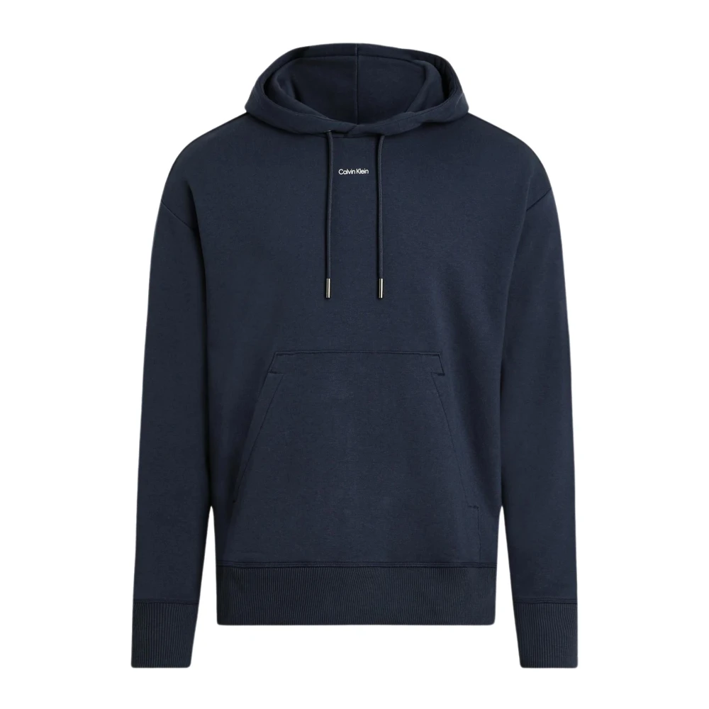 Calvin Klein Blauwe Hoodie Sweatshirt Modern Innovatief Blue Heren