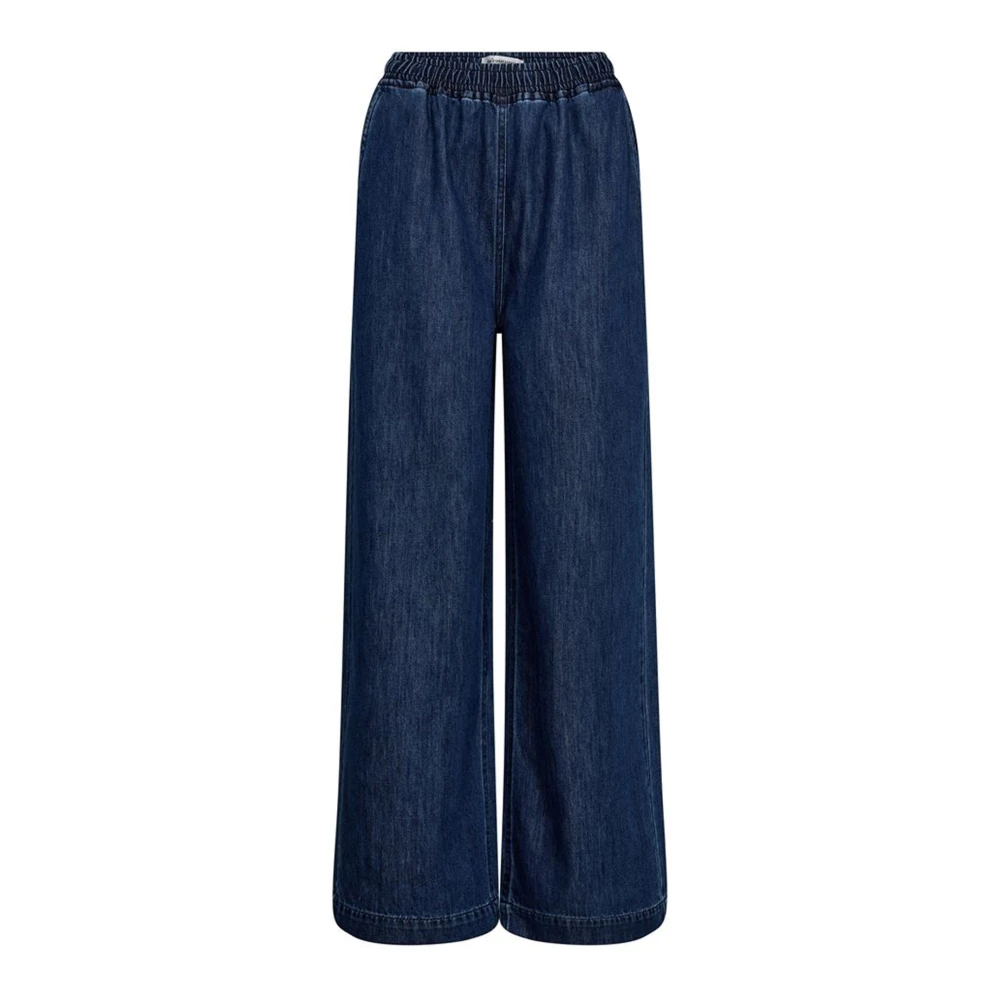 Co'couture Kvinno Blå Byxor Dam, M, Denim, Avslappnade Denimbyxor I Denimblå