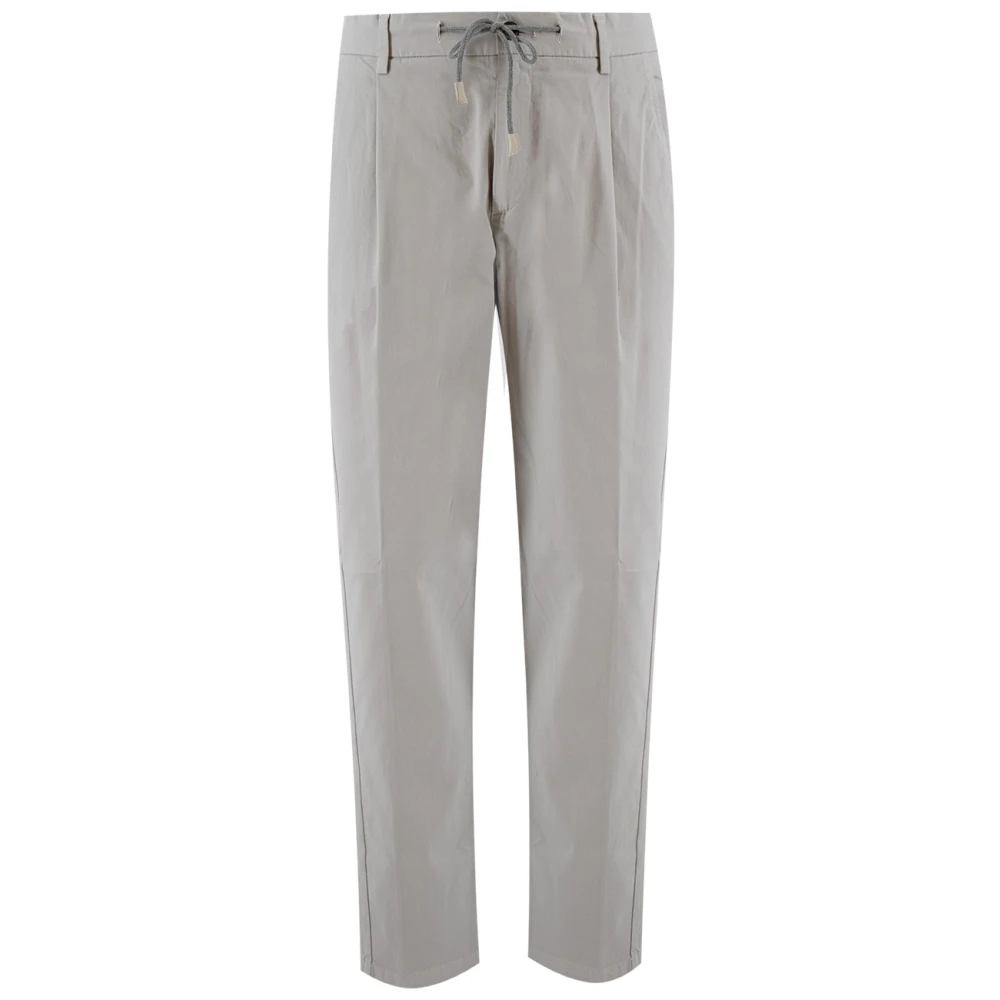 Eleventy Men's Gray Slim-Fit Trousers - Slim-Fit Trousers - W38 - Trousers