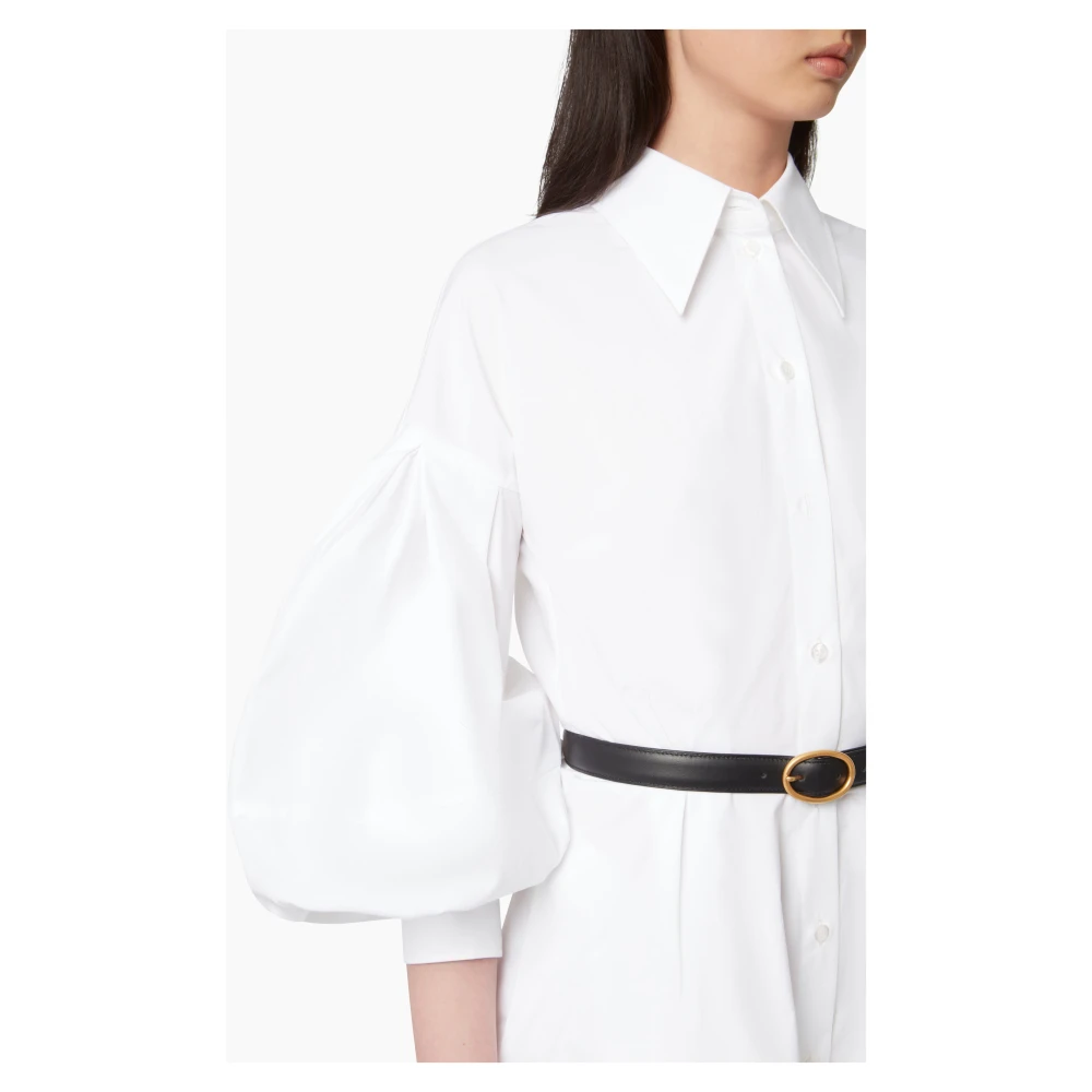 Nina Ricci Midi Jurk MET Cocoon White Dames