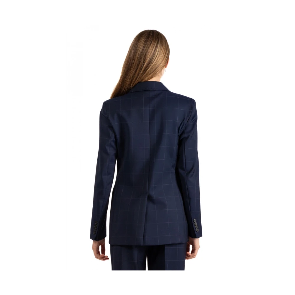 Max Mara Studio Elegante Studio Jas Blue Dames
