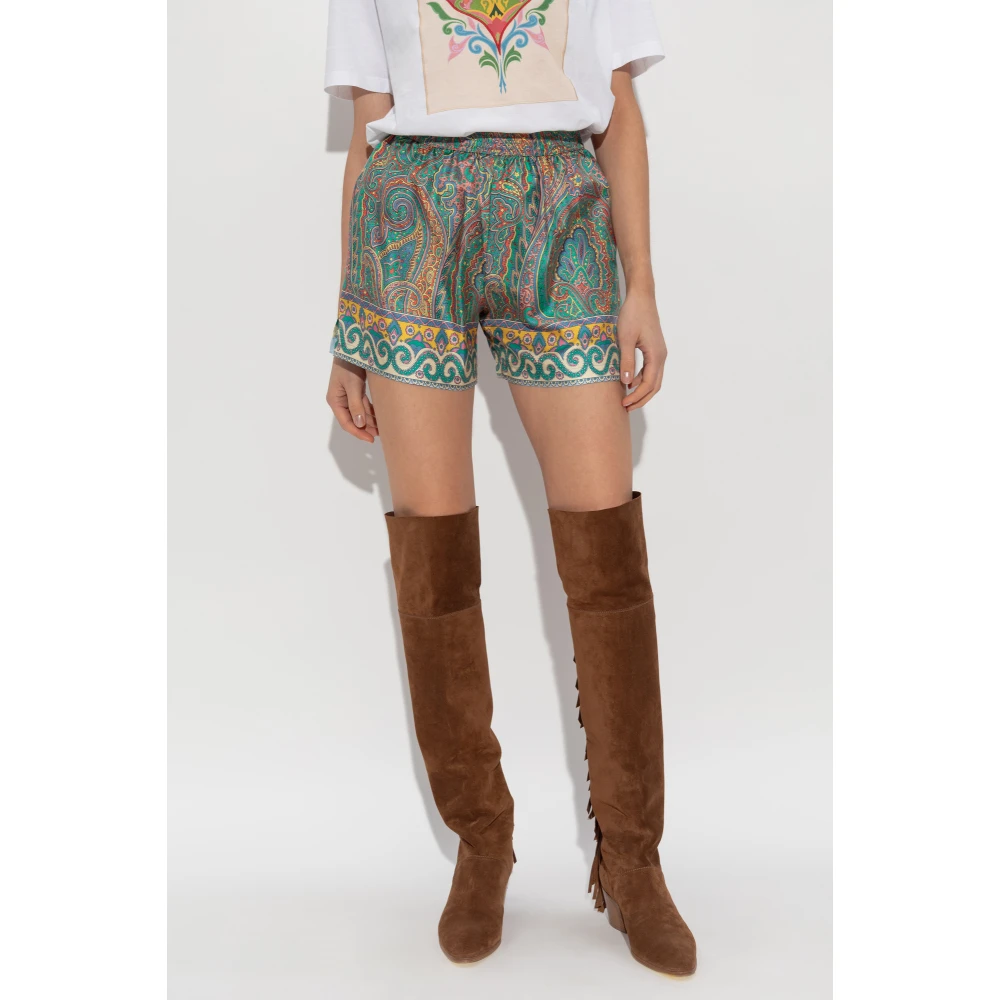 ETRO Zijden shorts Multicolor Dames