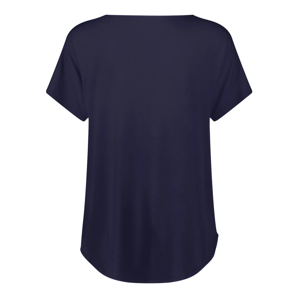 Betty Barclay Oversized V-hals Shirt Blue Dames