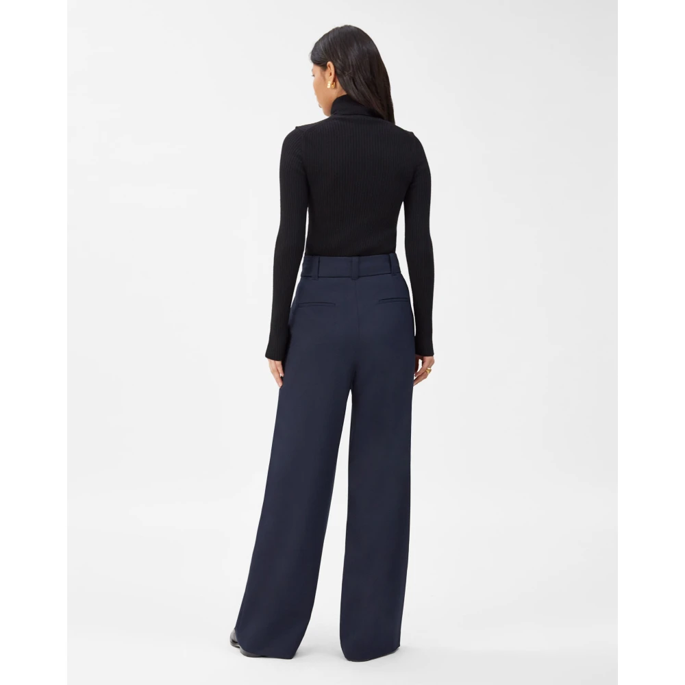 IVY OAK Peony Rose Wijde Pijp Broek Blue Dames