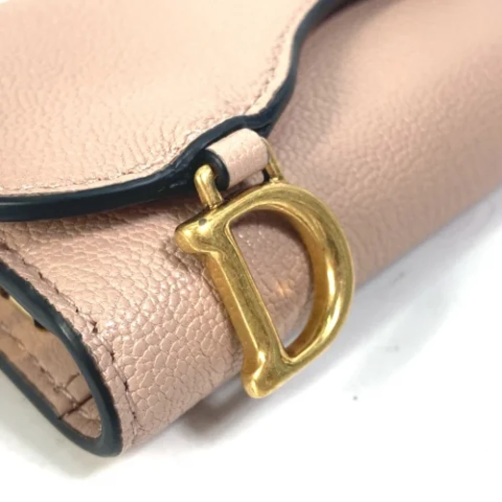 Dior Vintage Pre-owned Leather key-holders Pink Dames