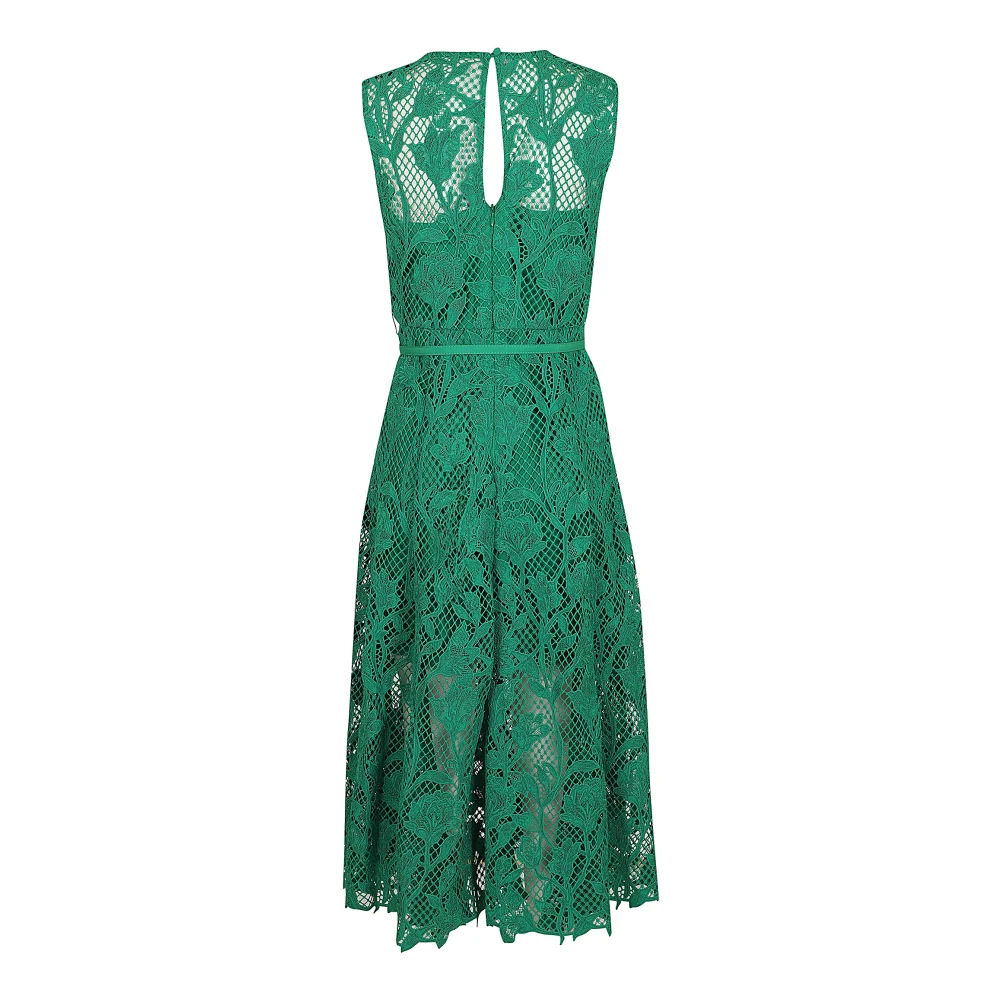Self Portrait Groene Jurk voor Vrouwen Aw24 Green Dames