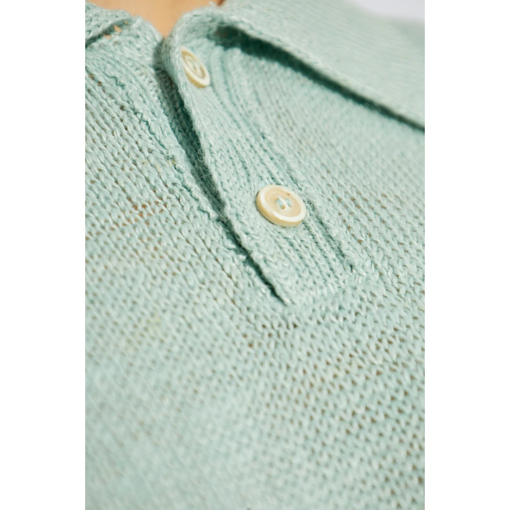 Maison Margiela Gebreide polo Green Dames