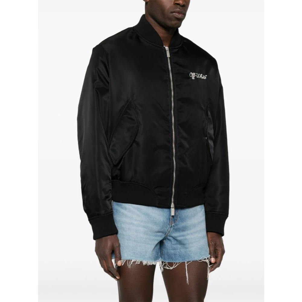 Off White Stijlvolle Winterjassen Black Heren