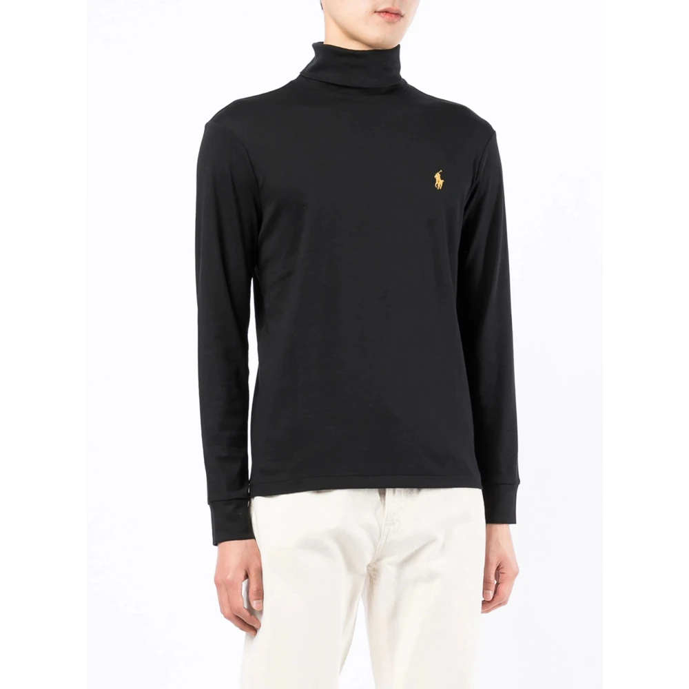 Polo Ralph Lauren Katoenen Rollneck Sweater Black Heren