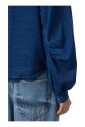 chemise-bleue-a-manches-larges