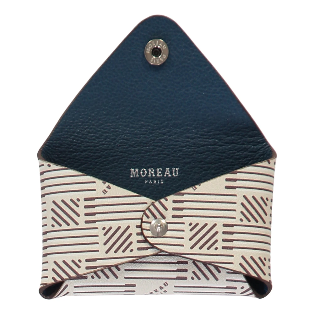 Moreau Paris Origami Logo Leren Kaarthouder Beige Dames