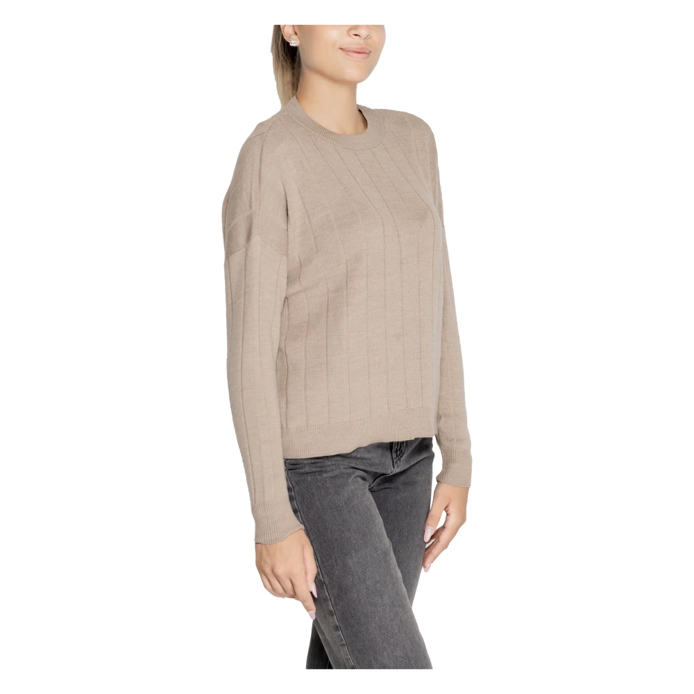 Only Gebreide Trui Collectie: Herfst Winter Beige Dames
