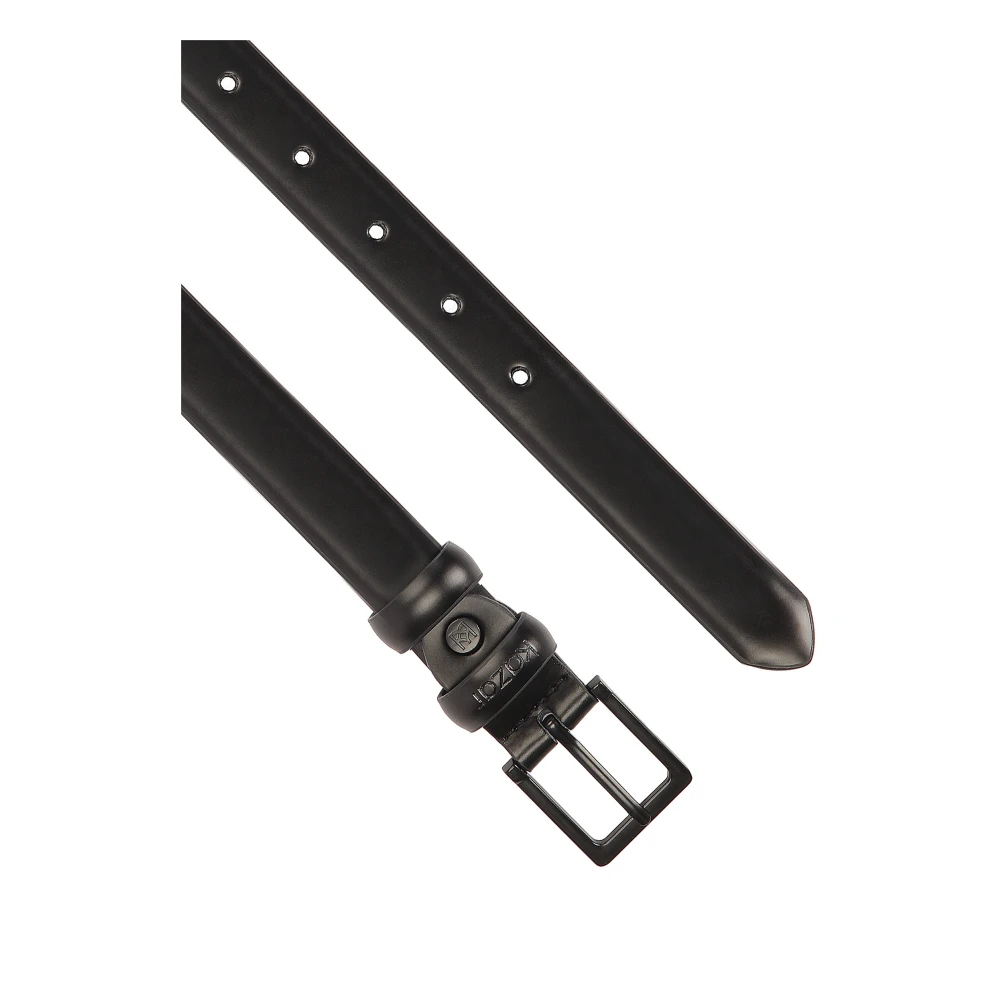 Kazar Zwart minimalistische leren riem Black Dames