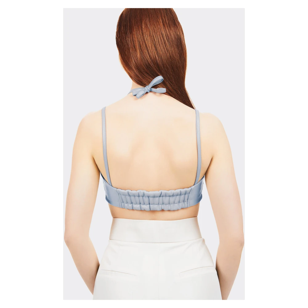 THEMOIRè Sleeveless Tops Blue Dames