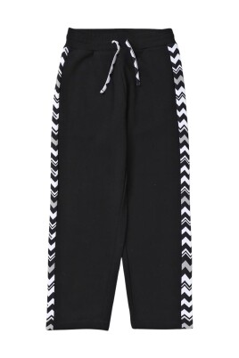 black-chevron-detail-cotton-joggers