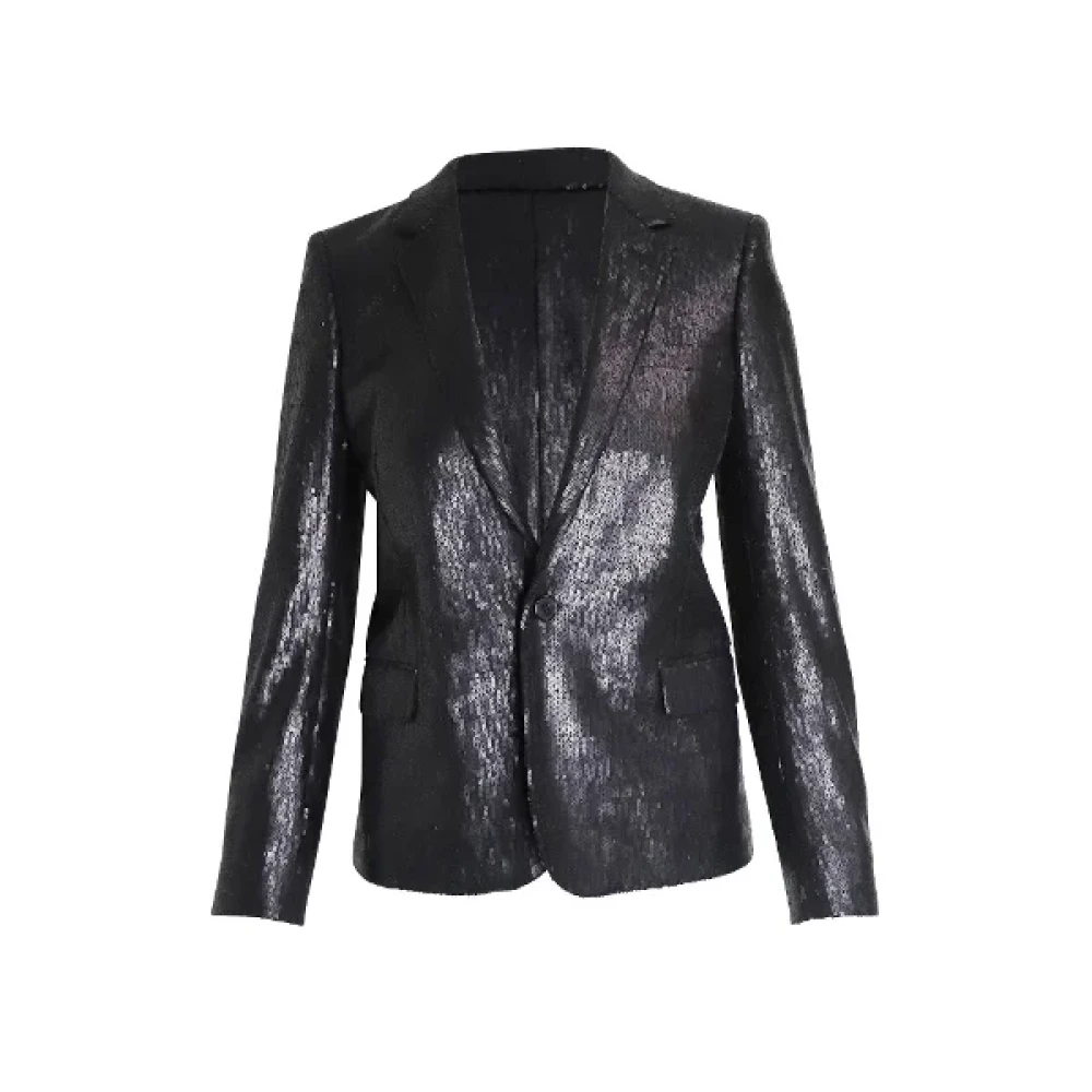 Yves Saint Laurent Vintage Pre-owned Fabric outerwear Black Dames