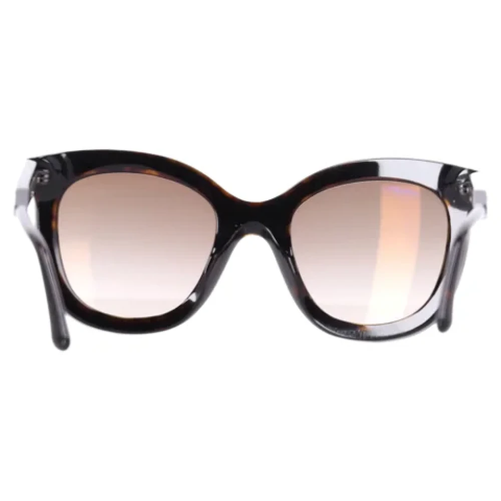 Bottega Veneta Vintage Pre-owned Acetate sunglasses Brown Heren