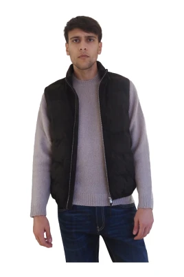 Quilted Suede Gilet