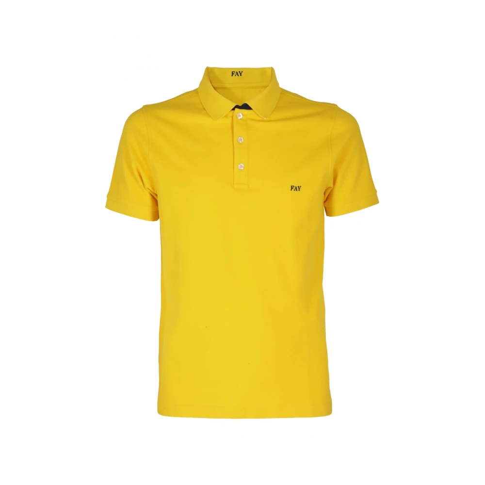 Fay - Tops > Polo Shirts - Yellow - Fay - Modalova