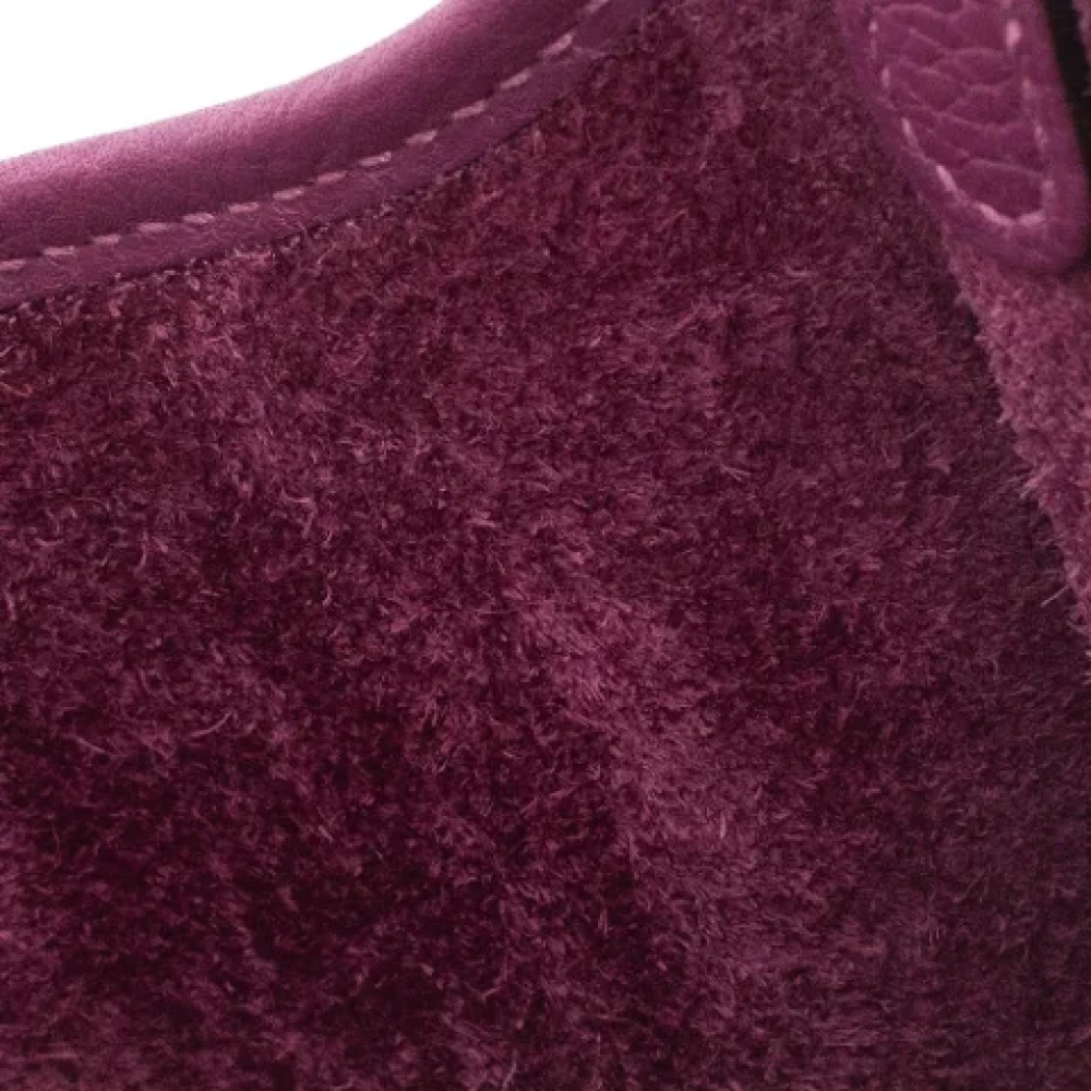 Hermès Vintage Pre-owned Leather shoulder-bags Purple Dames