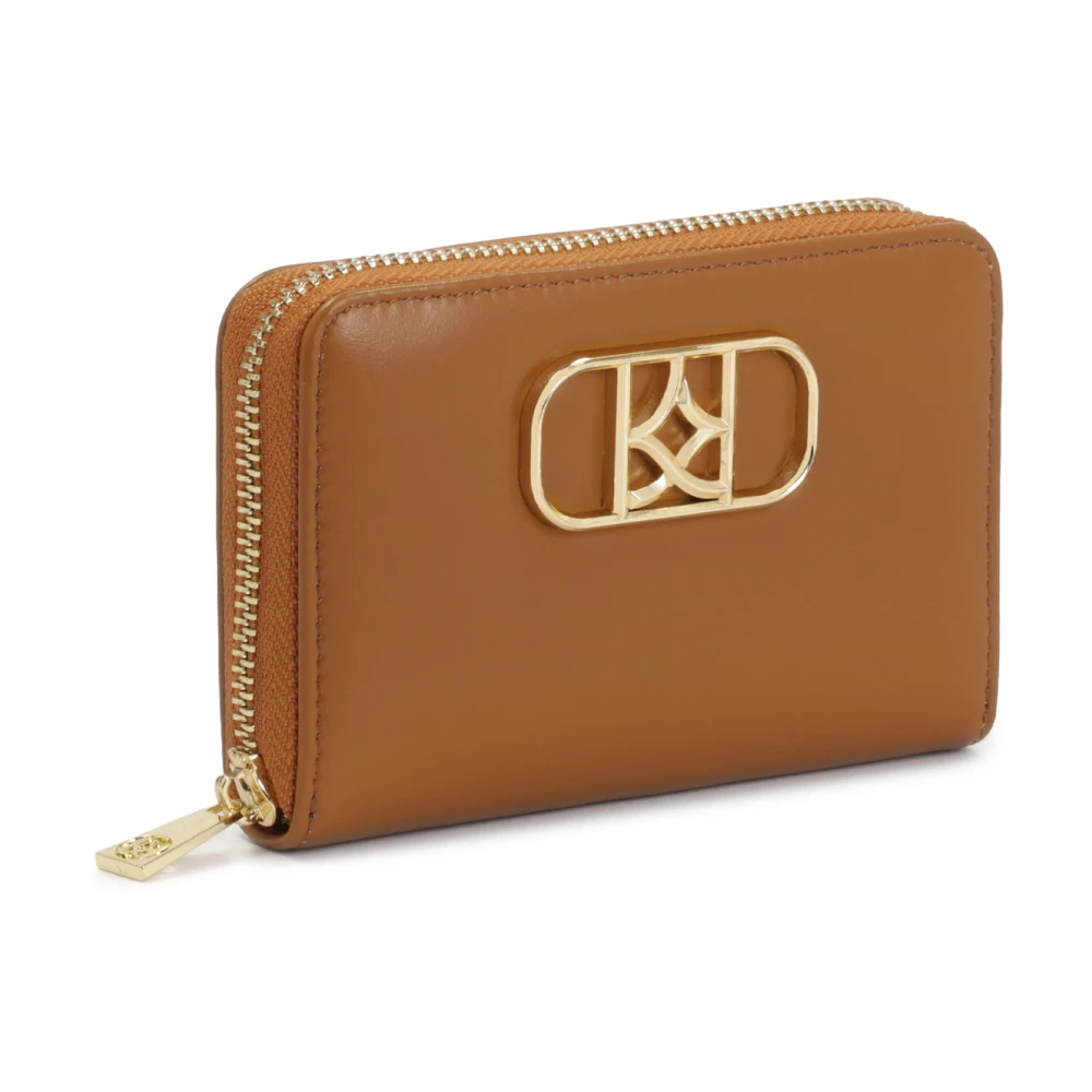 Kazar Lichtbruine portemonnee met decoratief monogram Brown Dames