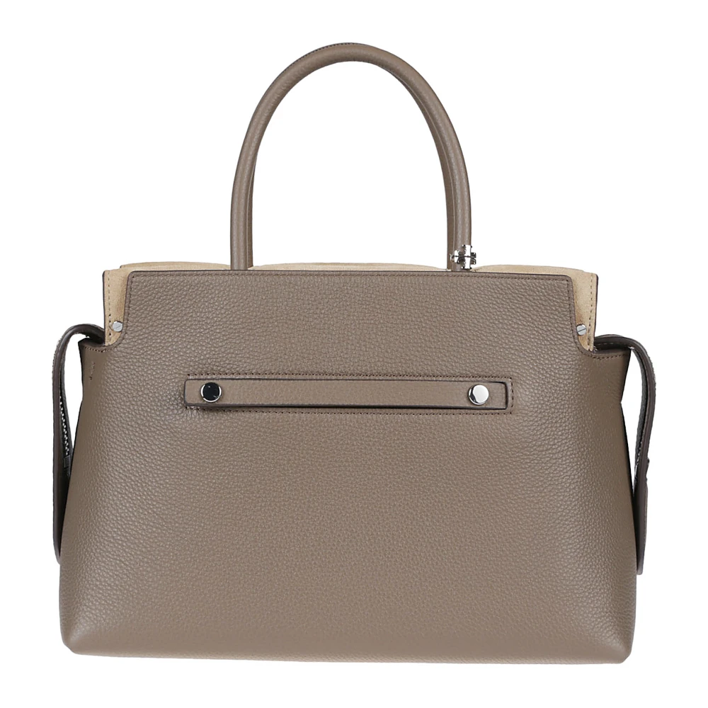 TORY BURCH Stijlvolle Mercer Satchel Tas Gray Dames