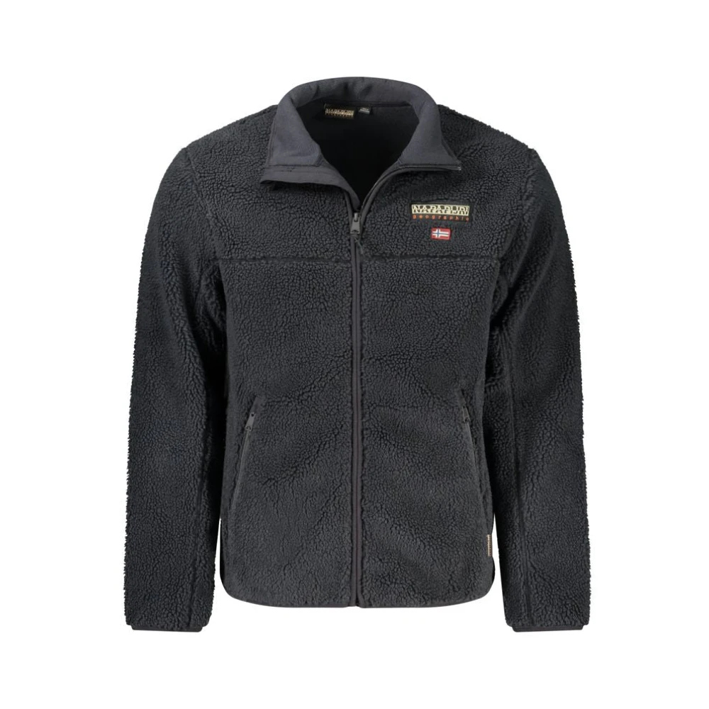 Napapijri Zwarte Polyester Jas Black Heren